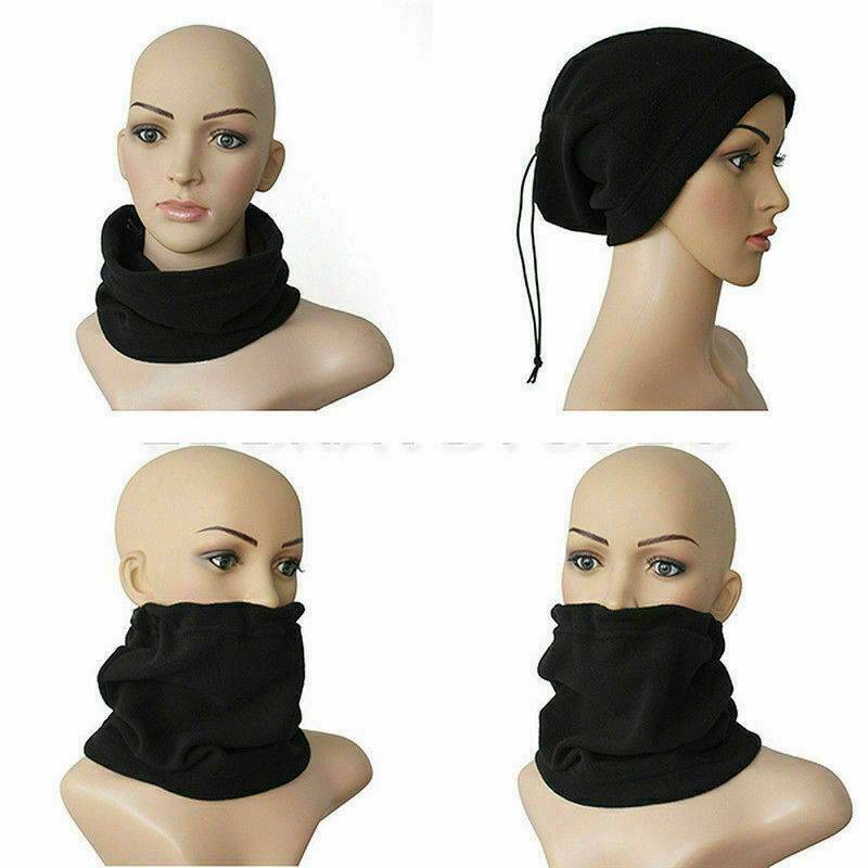 Unisex Neck Warmer Winter Snood Tube Thermal Fleece Motorbike Cycling Walking~