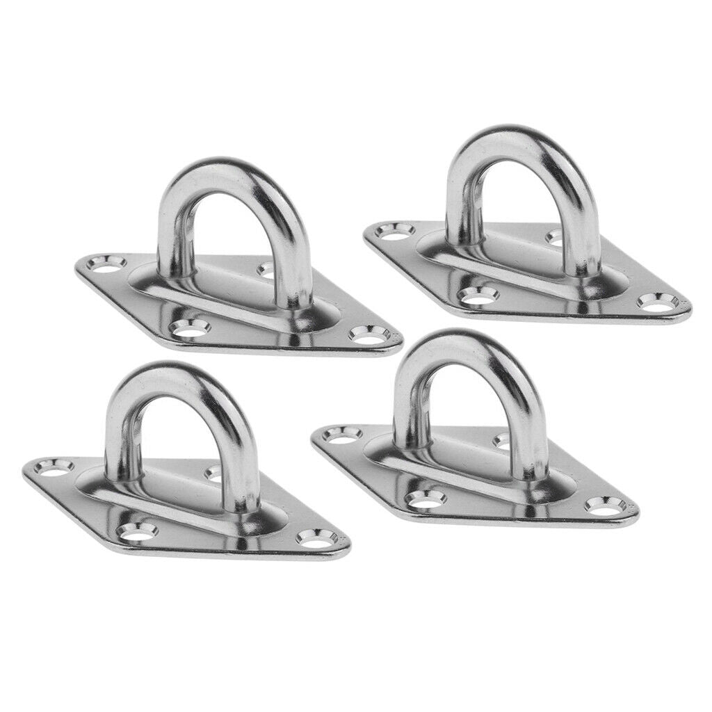 4Pcs M5 Stainless Steel Diamond Pad Eye for Marine Grade Hardware Widely Use