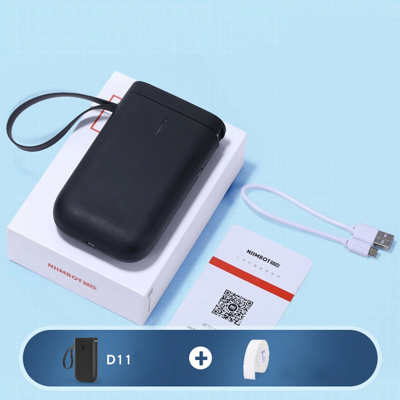 Mini Bluetooth Label Printer Thermal Label Printer Printer for Home Store
