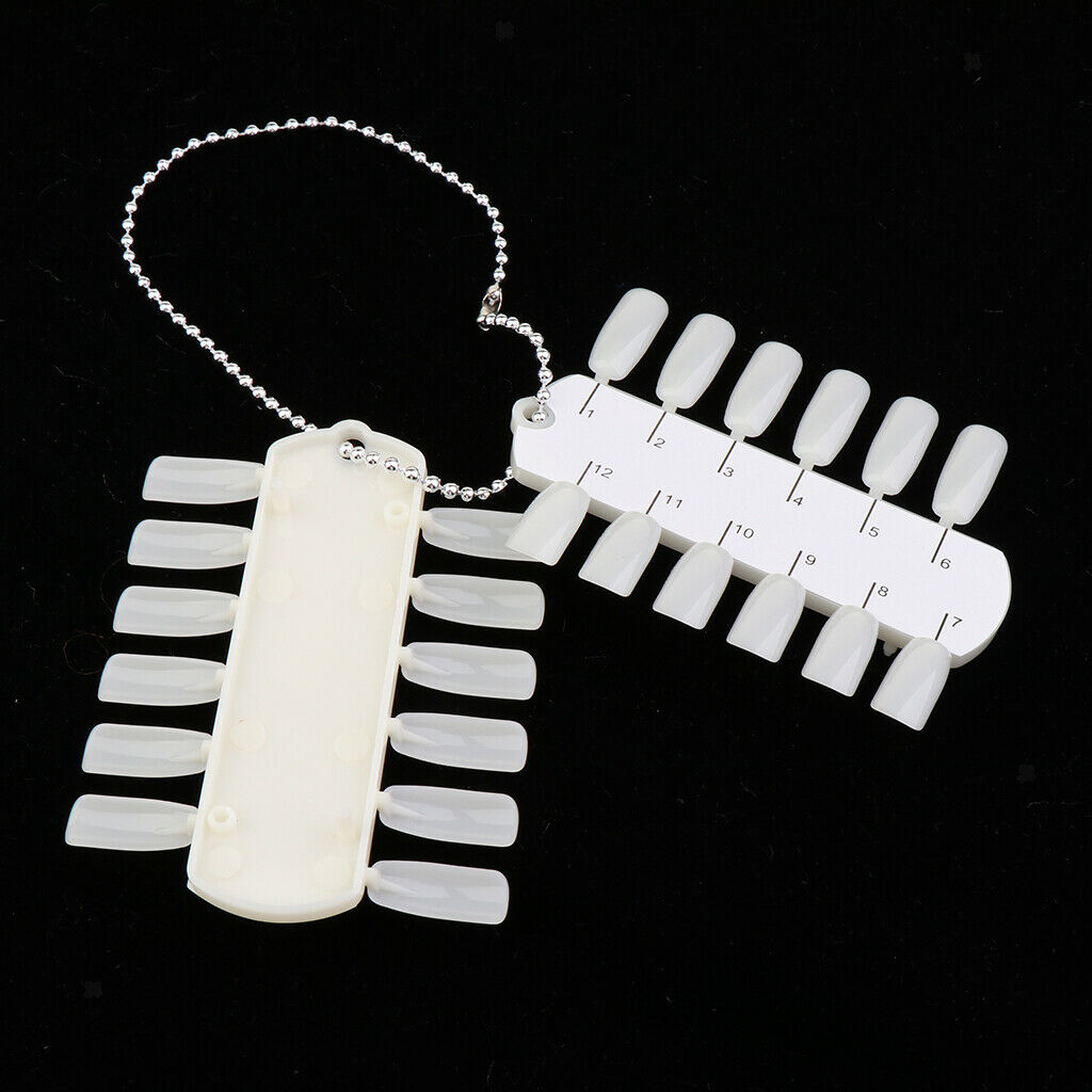 100pcs Polish UV Gel Color Display Ring Sticks Wheel Tips Board Nail Art Design
