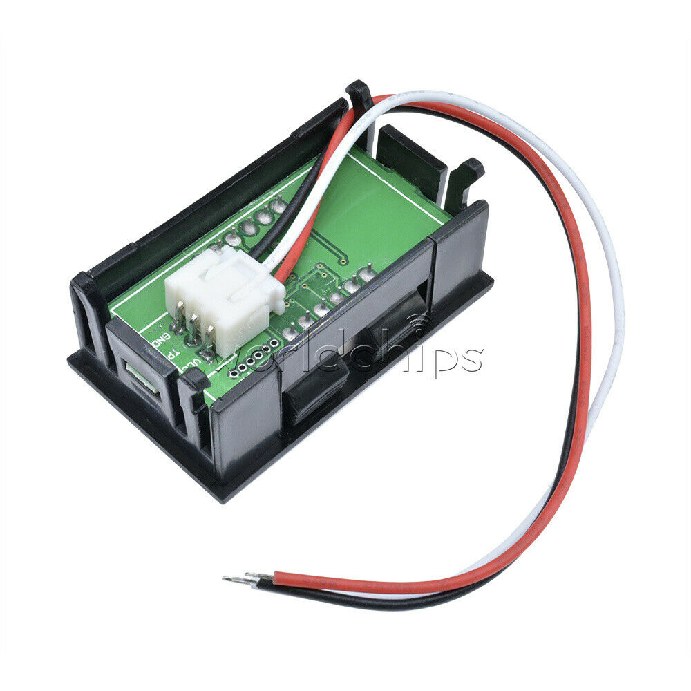 Mini Blue LED Display DC 0V to 99.9V Panel Meter Digital Voltmeter Three Wires
