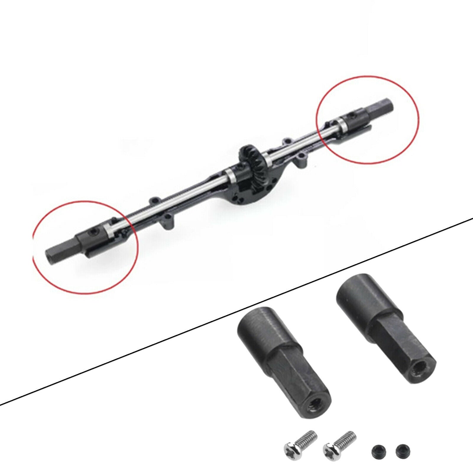Metal Wheel Axle Shaft for WPL D12C14 C24 for JJRC Q61 Q62 RC Parts Replaces