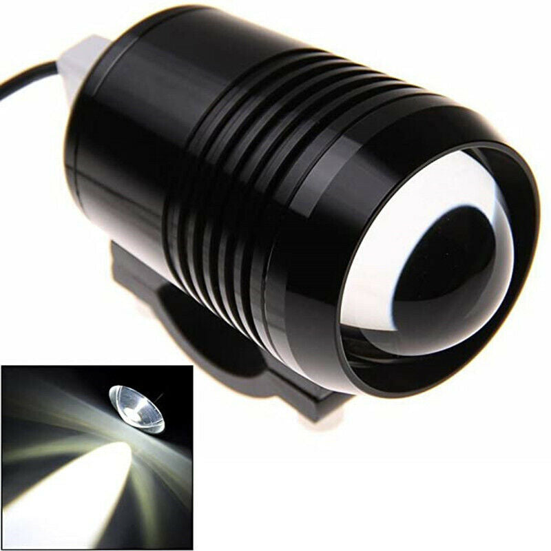 2x Bright LED Light Motorcycle Headlight Fog Driving Spot Lamp Switch Universal