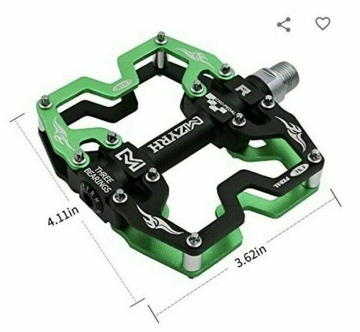 1Pair Flat 9/16" Pedals Cycling MTB BMX Bike Bicycle Bearing Platform Pedal s