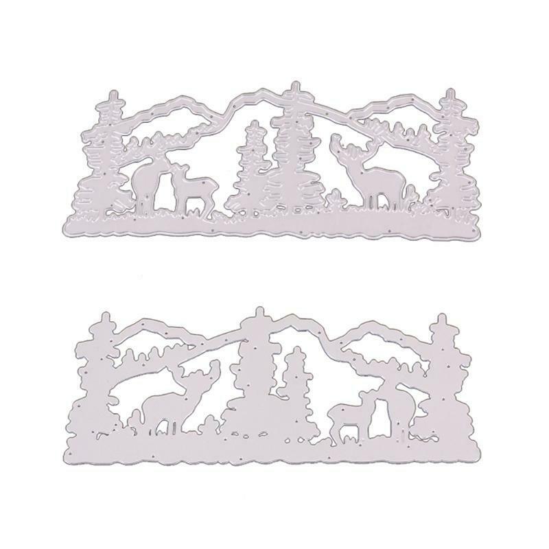 Christmas Elk Metal Cutting Dies Stencil DIY Scrapbooking Album Paper Card Mold
