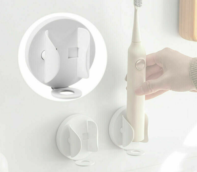 1xWall Mounted Electric Toothbrush Holder Stand Auto Lock & Release Gravity Base