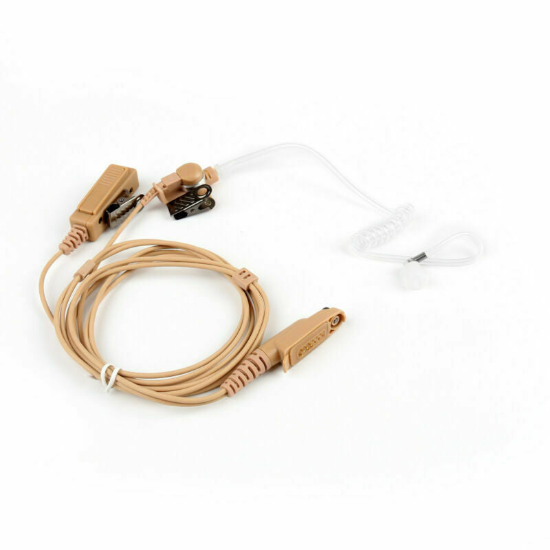 Covert Acoustic Tube Headset PTT Mic For  GP328PlUE GP344 GP688 Radio