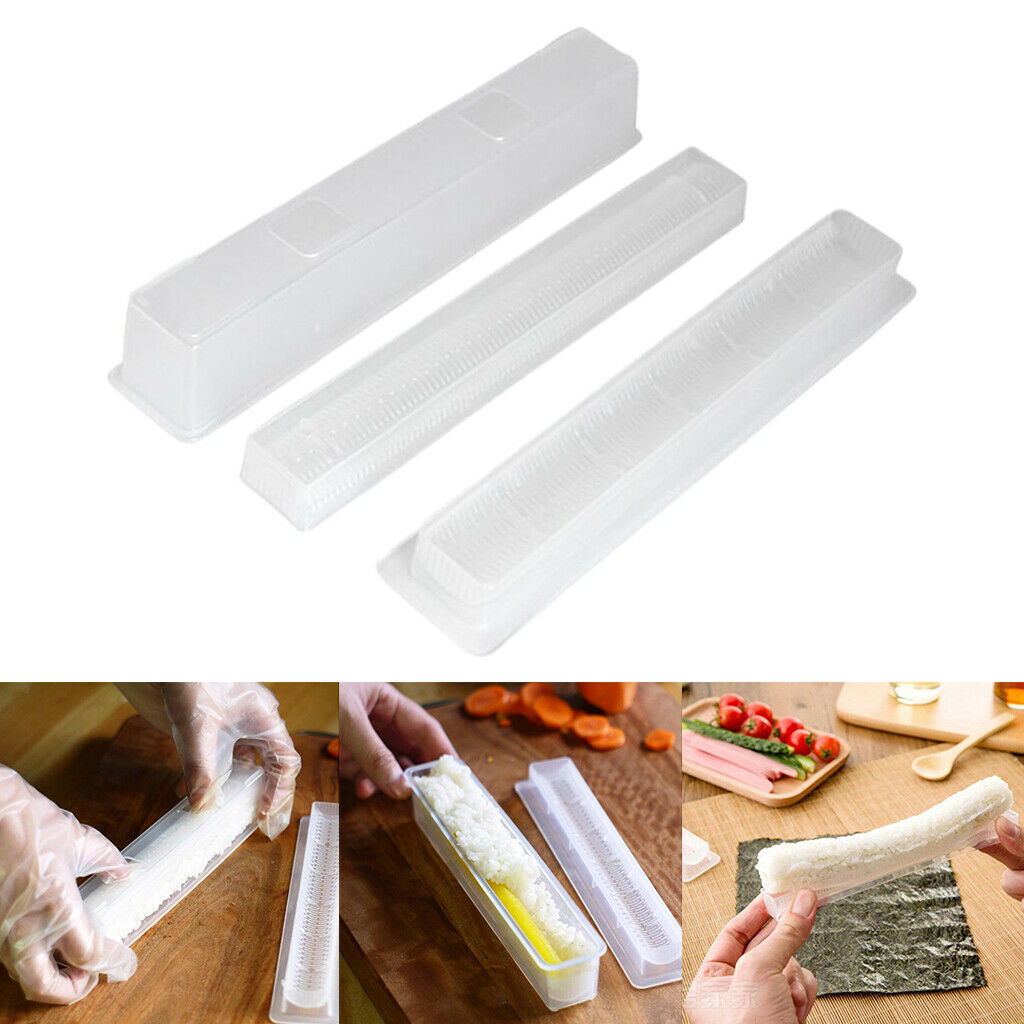3Pieces/Set Sushi Roll Maker Rice Roll Mold Bento Accessory Baking Tools
