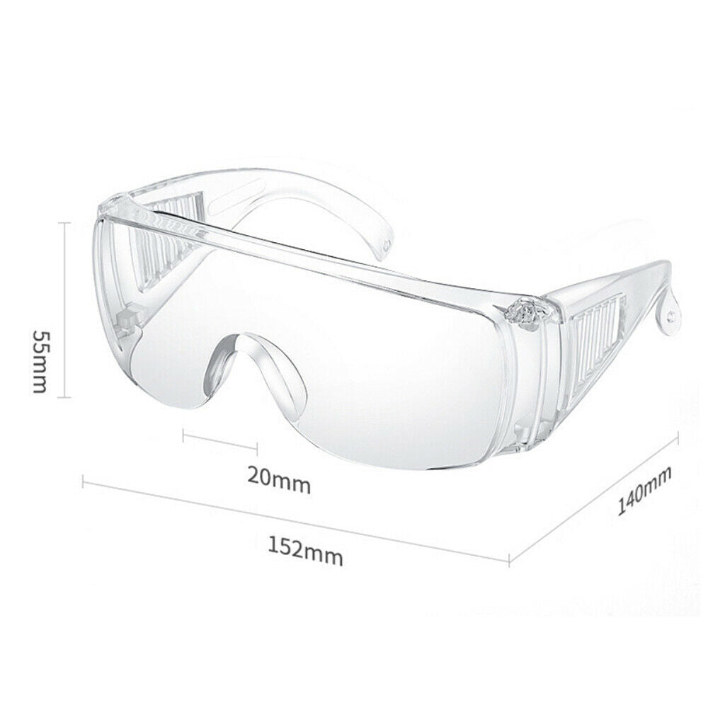 Set of 2 Ligthweight Safety Goggles Windproof Shockproof Driving Eyewear