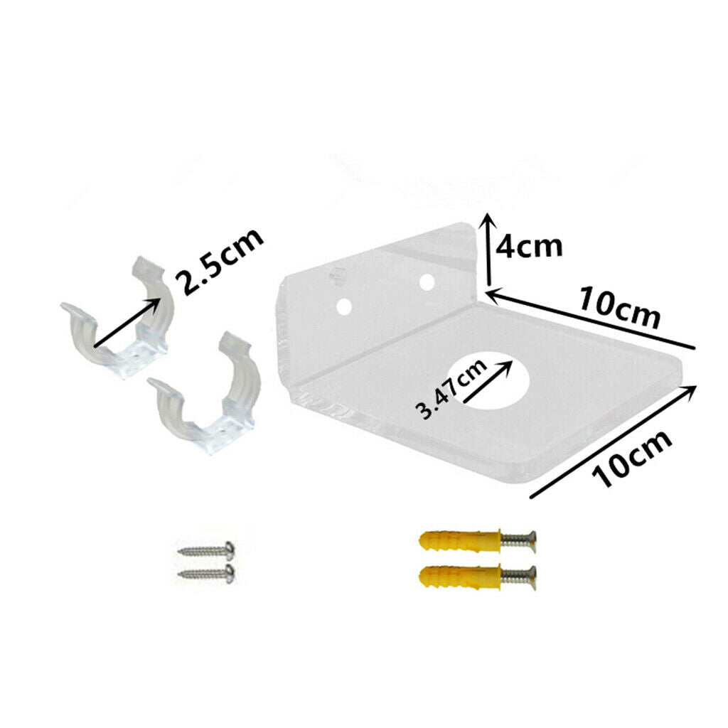 Clear Acrylic L-shape Wall Display Holder Stand Shelf Storage for Lightsaber