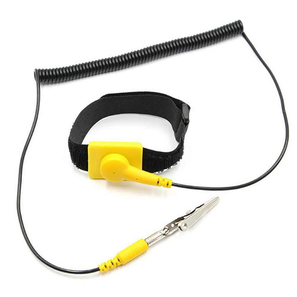 Anti-Static PVC ESD Discharge Wristband Anti Static Control Wrist Strap Safety!