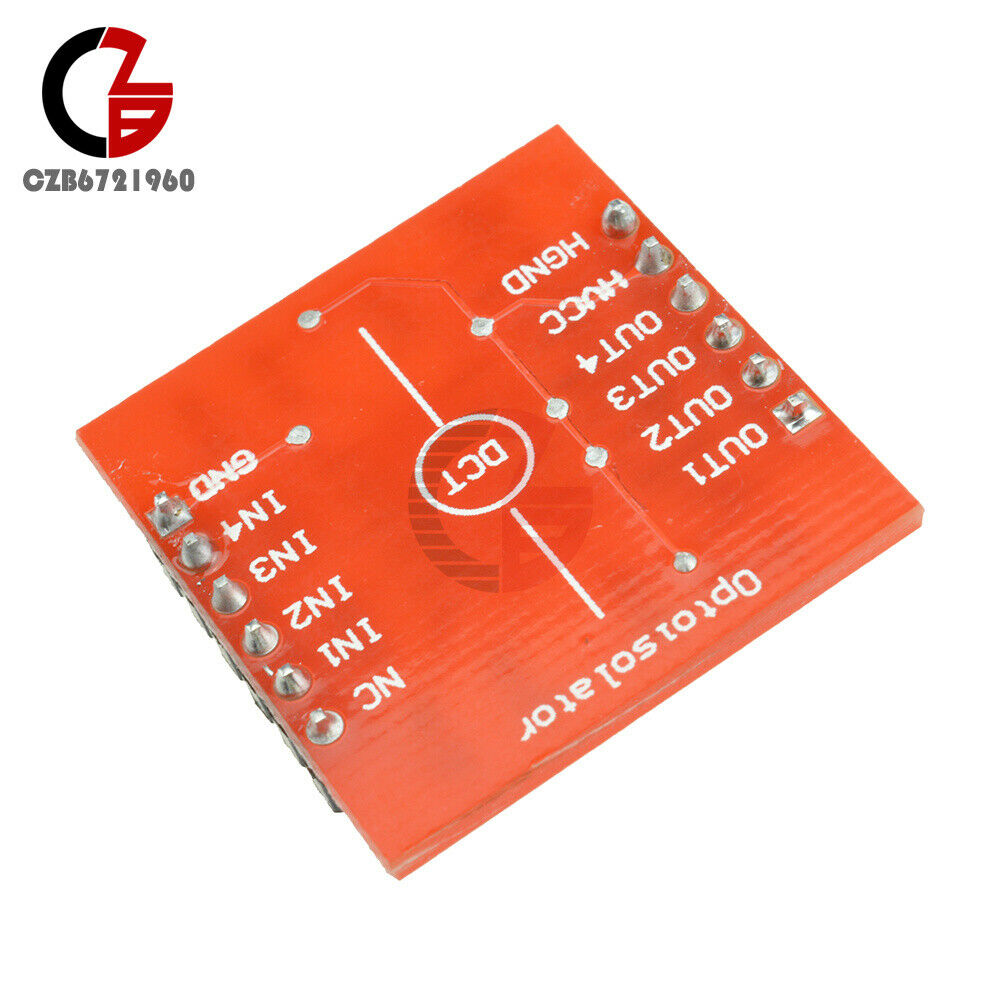 5 PCS 4-Channel Opto-isolator IC Module High and Low level Expansion Board