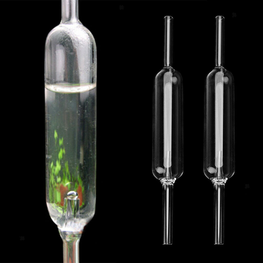 2 Pcs Glass Aquarium Tank CO2 Diffuser Bubble Counter With Suction Cup