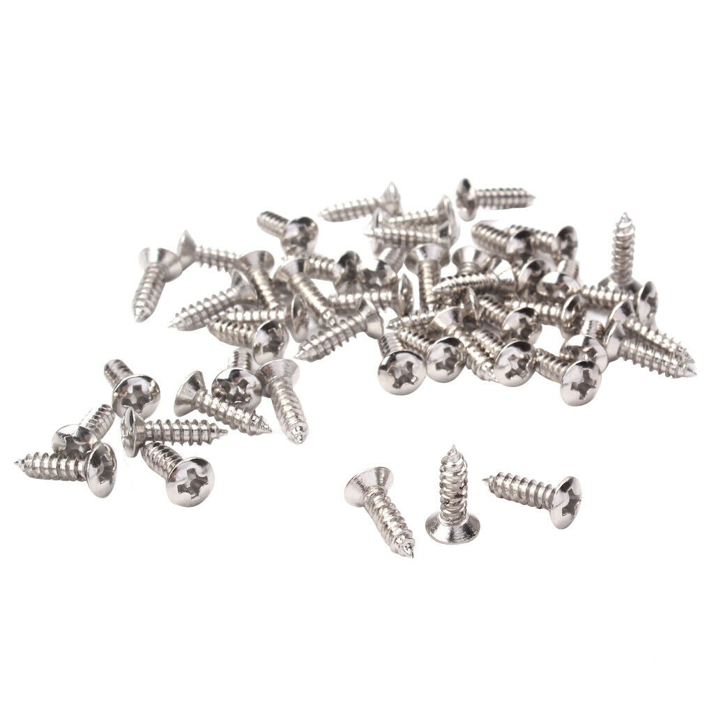 Set of 100 Pickguard Screws for Electric Guitar Bass Pickguard, High Quality
