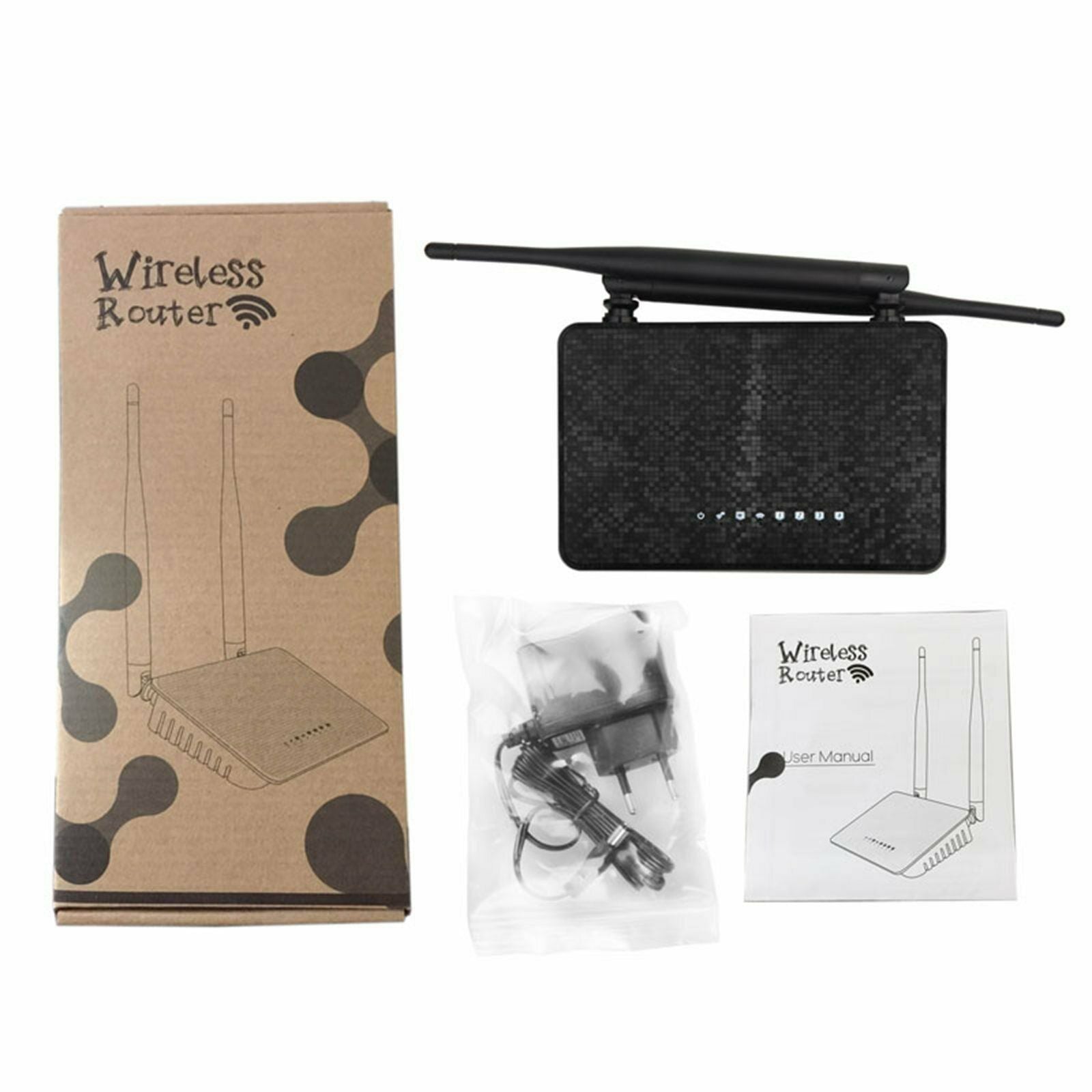 WiFi Range 300Mbps Long Range Wireless 2 Antenna for Signal booster Plug-UK