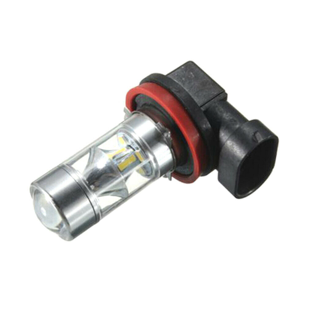 2X Universal H8 H11 LED White 2323 Projector Fog Driving DRL Light Bulb Lamp