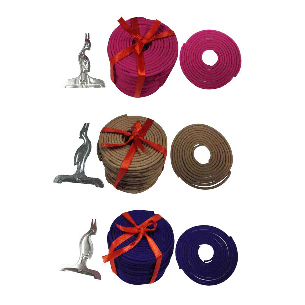 3 Box Natural Sandalwood Coils Incense Coils Aroma 3 Hours 180min