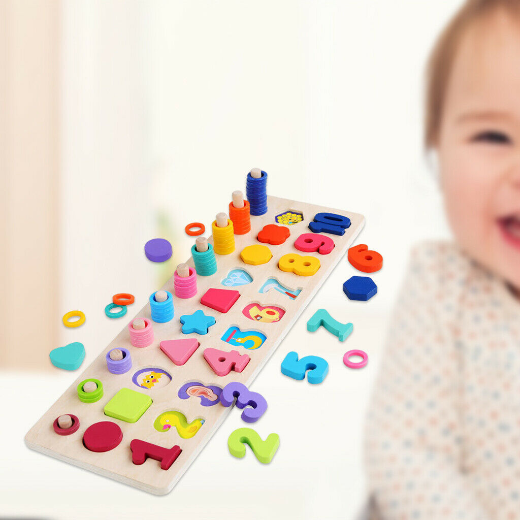 Matching Building Block Number Board Educational Learning Parent-child Game