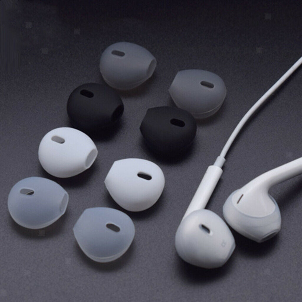 4 Pairs Earphone Silicone Cover Rubber Soft Ear Tips Earbuds Caps for Airpods