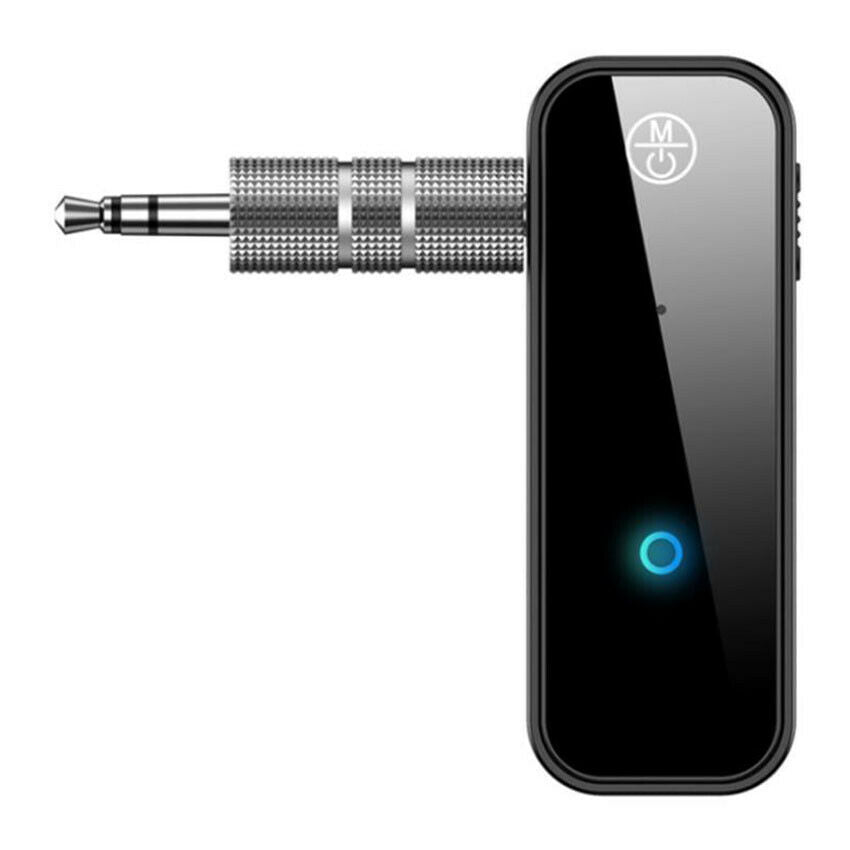 1X Wireless Bluetooth 5.0 Transmitter Receiver 2in1 Audio Adapter 3.5mm Aux Car