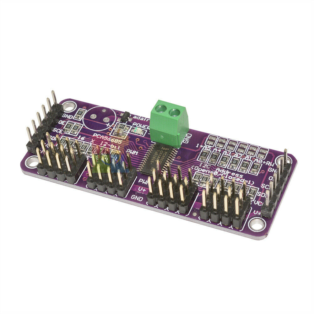 12 Bit CJMCU PCA9685 16 Channel PWM Servo Driver I2C Interface Arduino Raspberry
