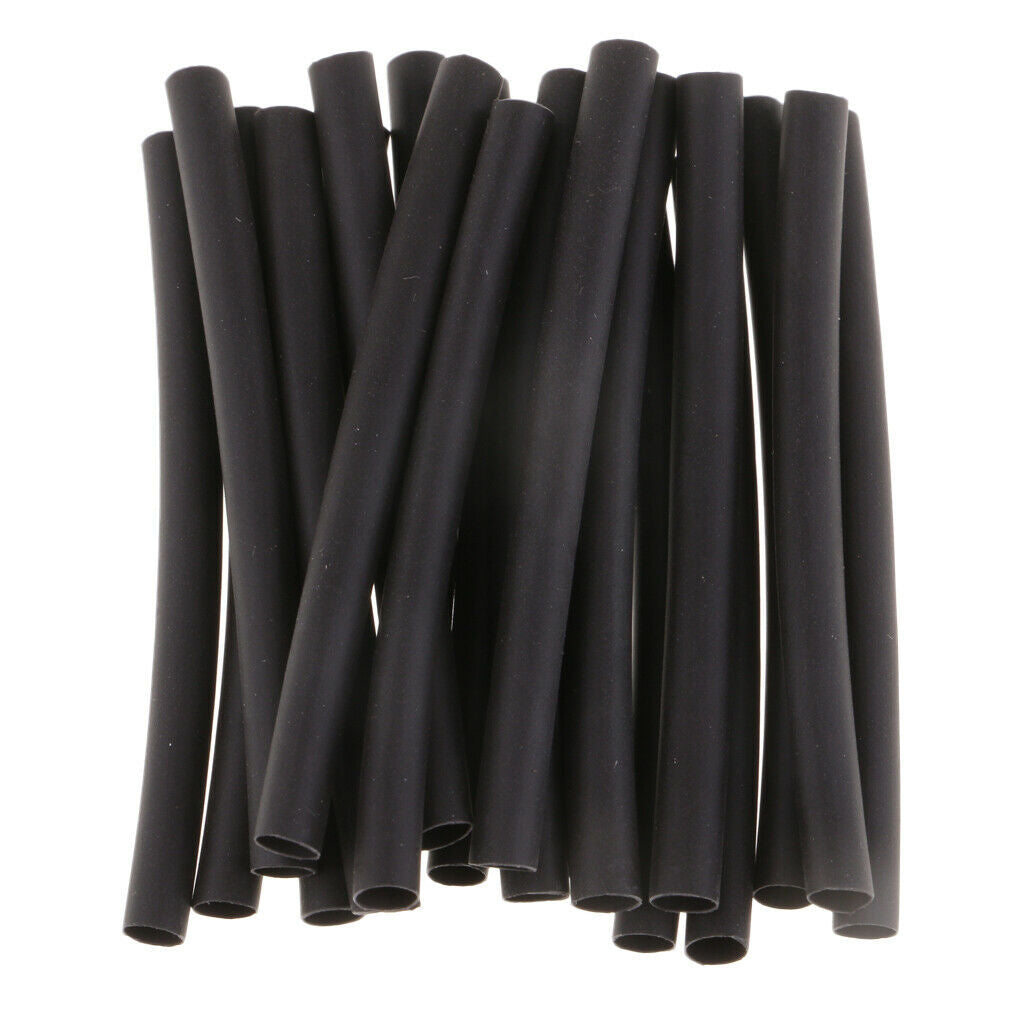 20pcs Heat Shrink Tube Rigging Rig Sleeve Carp Fishing Rig Accessories Black