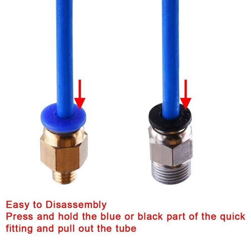 1 Meter Blue Ptfe Tube Pc4-M6 Fitting Pc4-M10 Pneumatic Ptfe Tube Push ConnectJ8