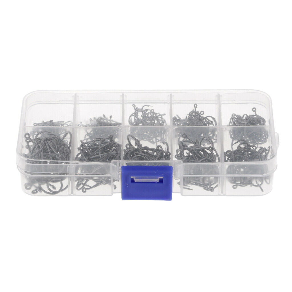 500pcs Hooks Steel Barbed Fishing Fly Fish Catcher Fish