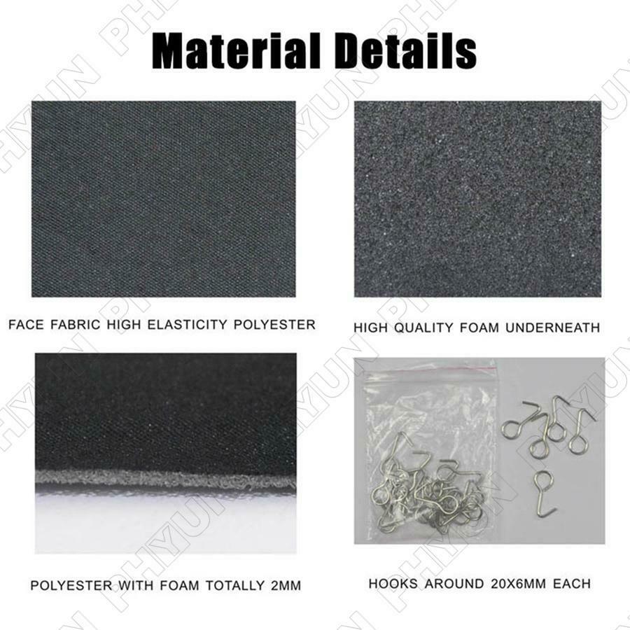 For 5-Seats Car Seat Covers Front & Rear Full Set Diamond Pattern Embossed Grey