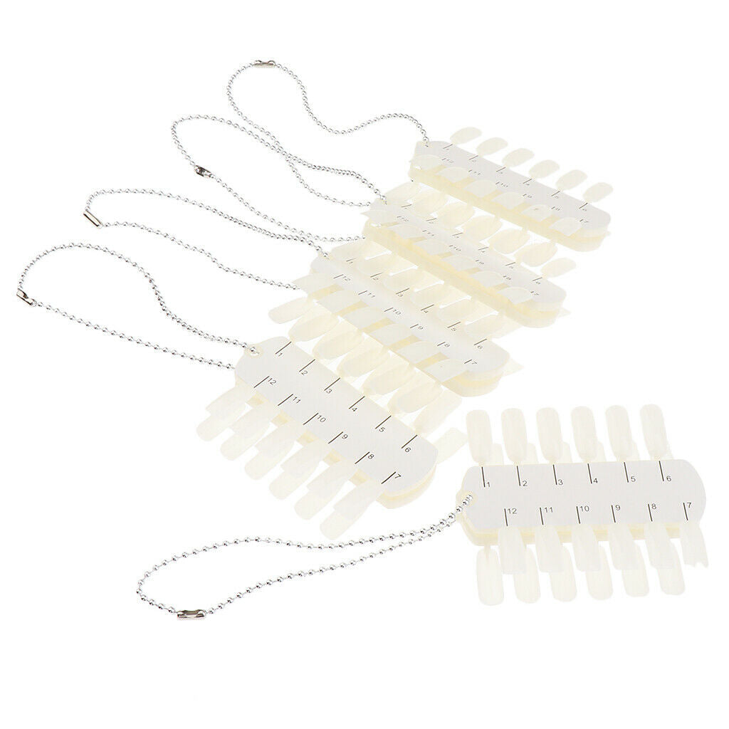 100pcs Polish UV Gel Color Display Ring Sticks Wheel Tips Board Nail Art Design