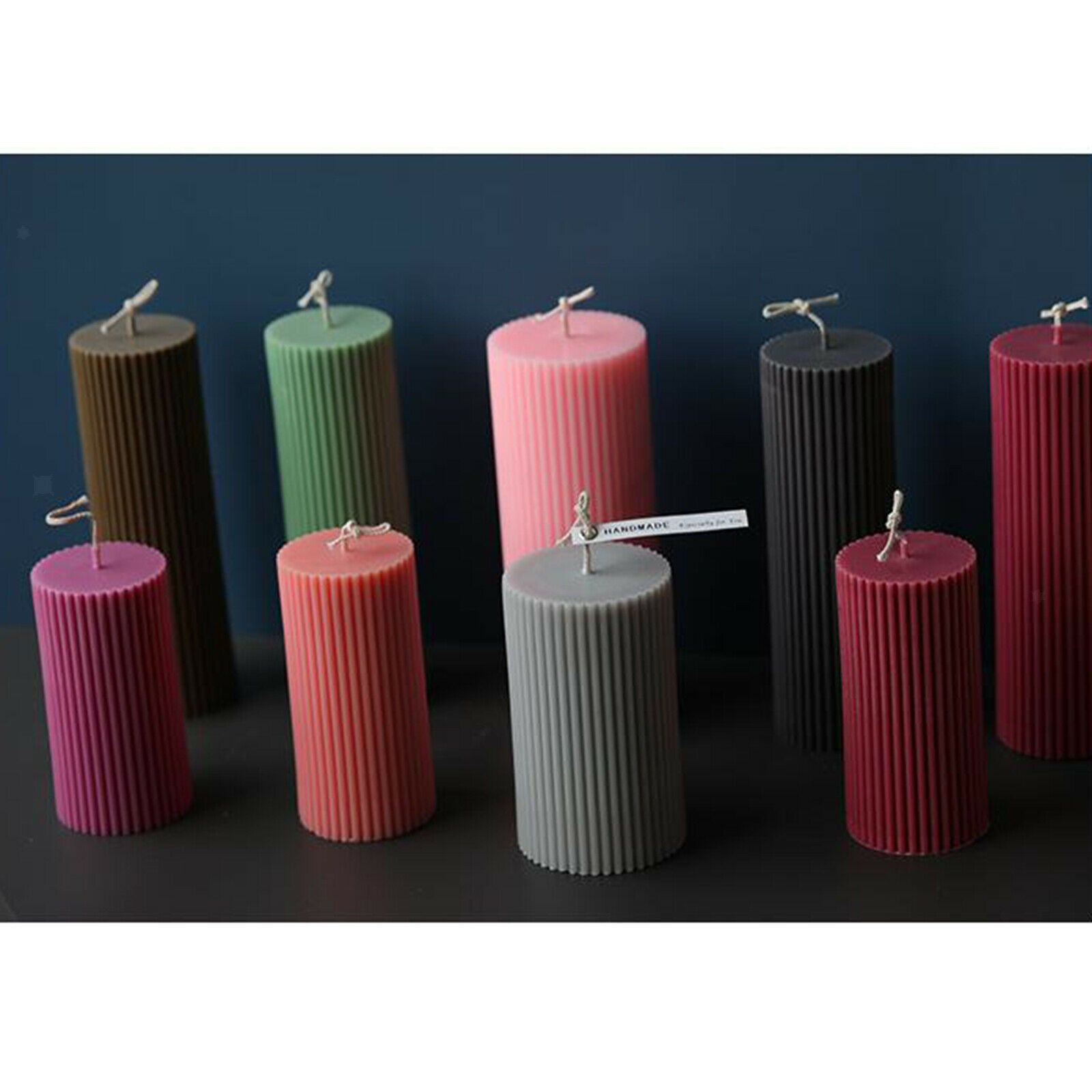 Acrylic Candle Mold Pillar Making Wax DIY Christmas Birthday Wedding Gift Decor