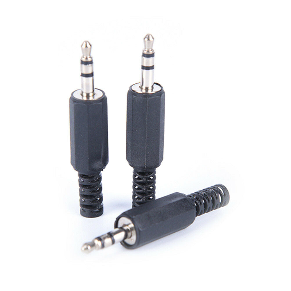 10x/lot 3.5mm audio male plug jack adapter stereo connector headphone H.l8