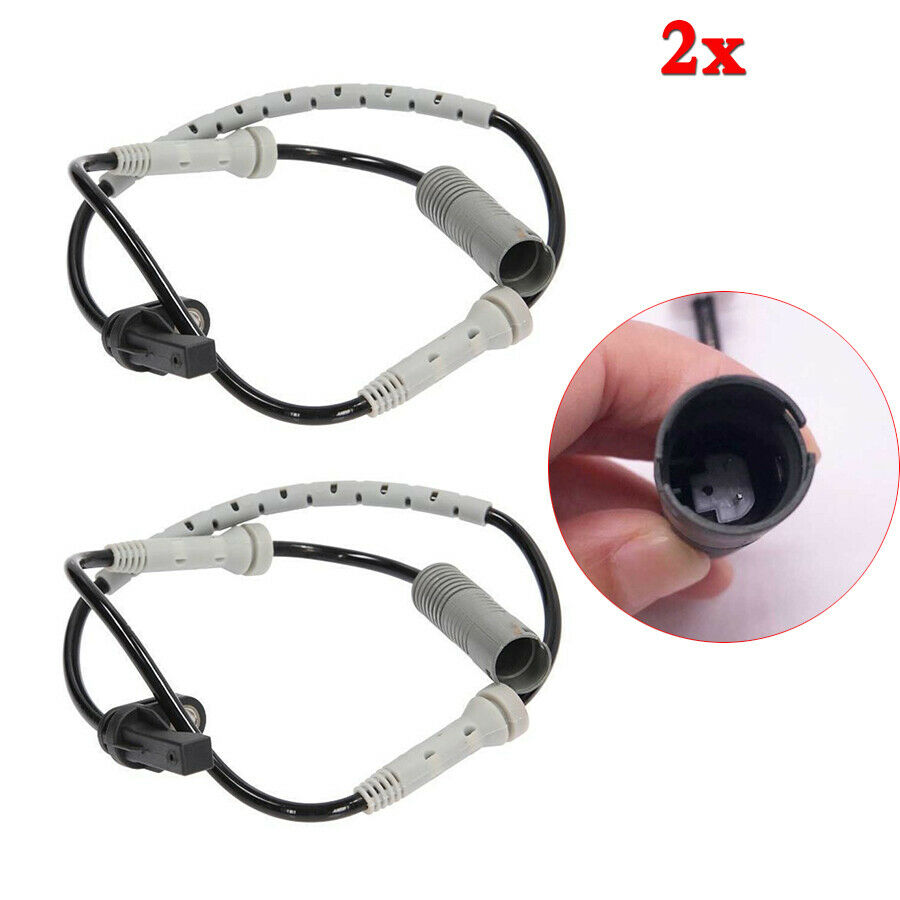 2pcs Front Left+Right Car Wheel Speed Sensor #34526870075 For BMW 128i 325i 323i
