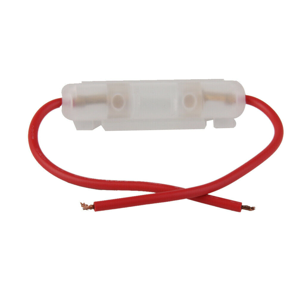 4x 15A Inline Glass Fuse Box Wire Cable for Car, Truck, Motorcycle