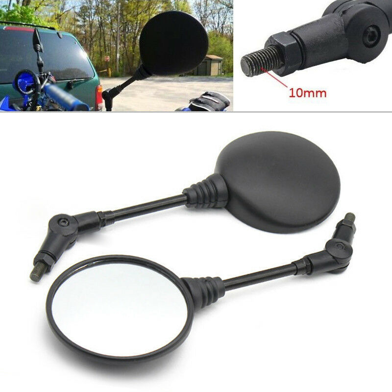 Universal Motorcycle Folding Rear View Mirror For 10mm 8mm Thread Mirrors Bolts