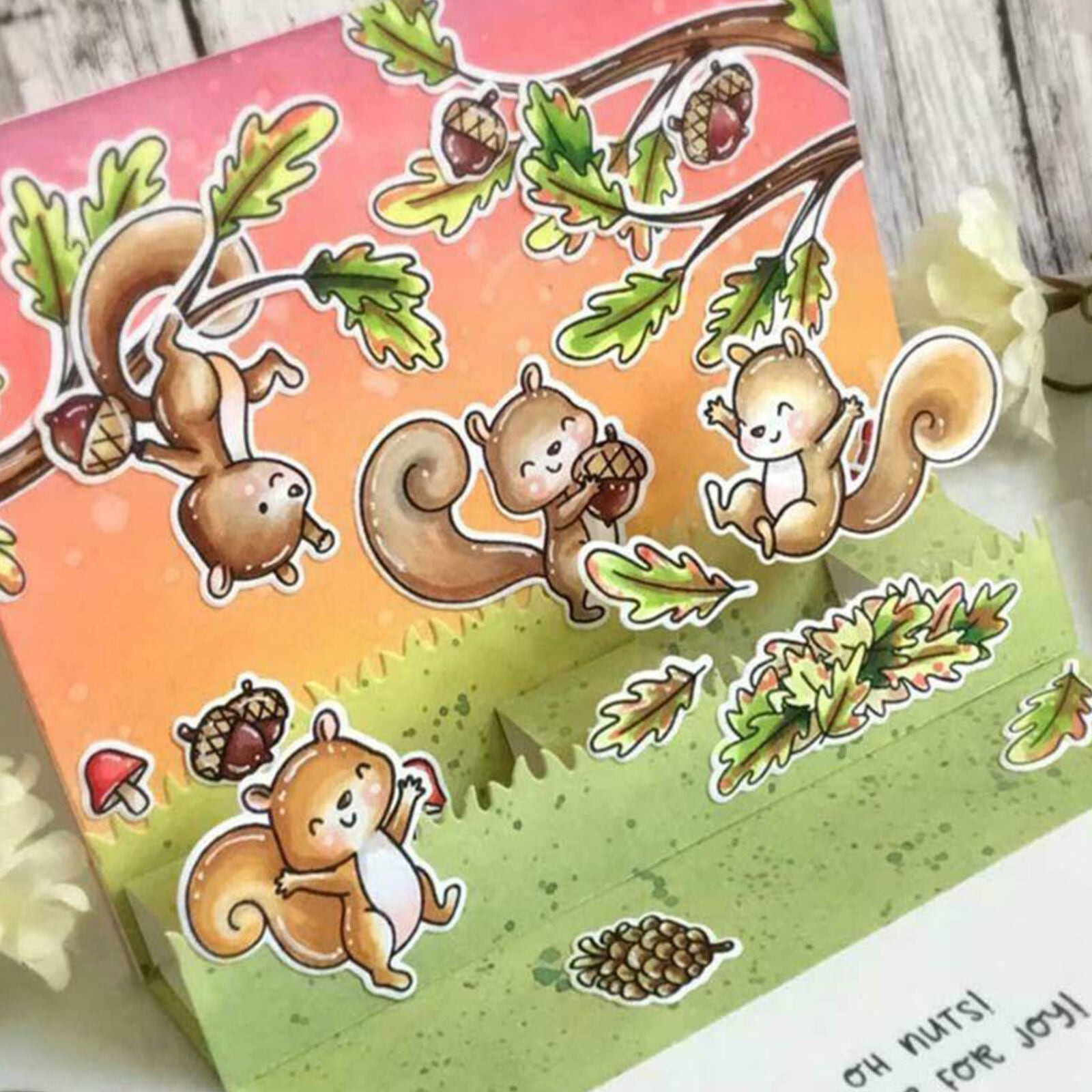 Squirrel Metal Cutting Dies Clear Stamp DIY Scrapbook Paper Card Embossing New