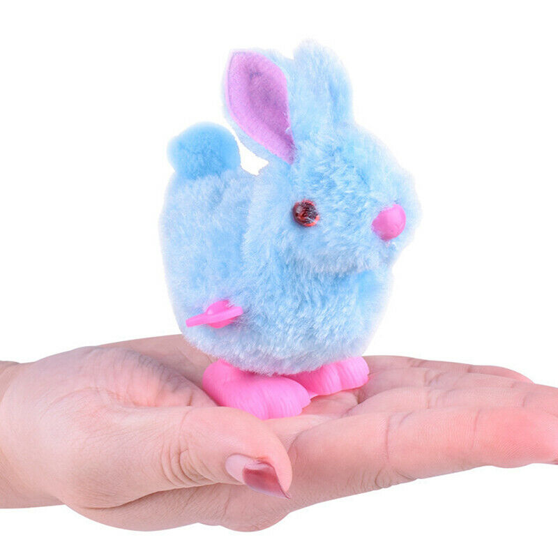 Plush Stuffed Bunny Toys Cartoon Jumping Rabbit Children's Baby Wind Up ToysBDA