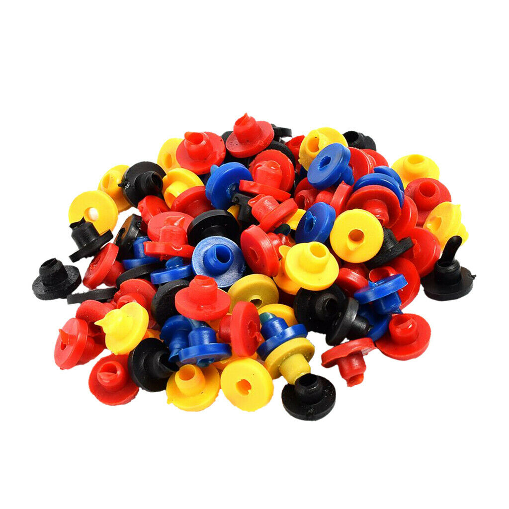 100Piece Colorful Silicone Grommets Nipples for Tattoo Machine Needle Supply