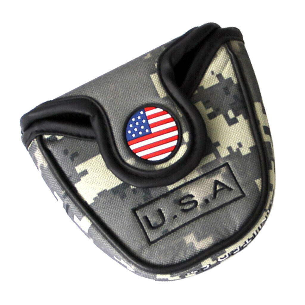 Golf Putter Cover Mallet Club Cover Club cover head cover made of PU leather