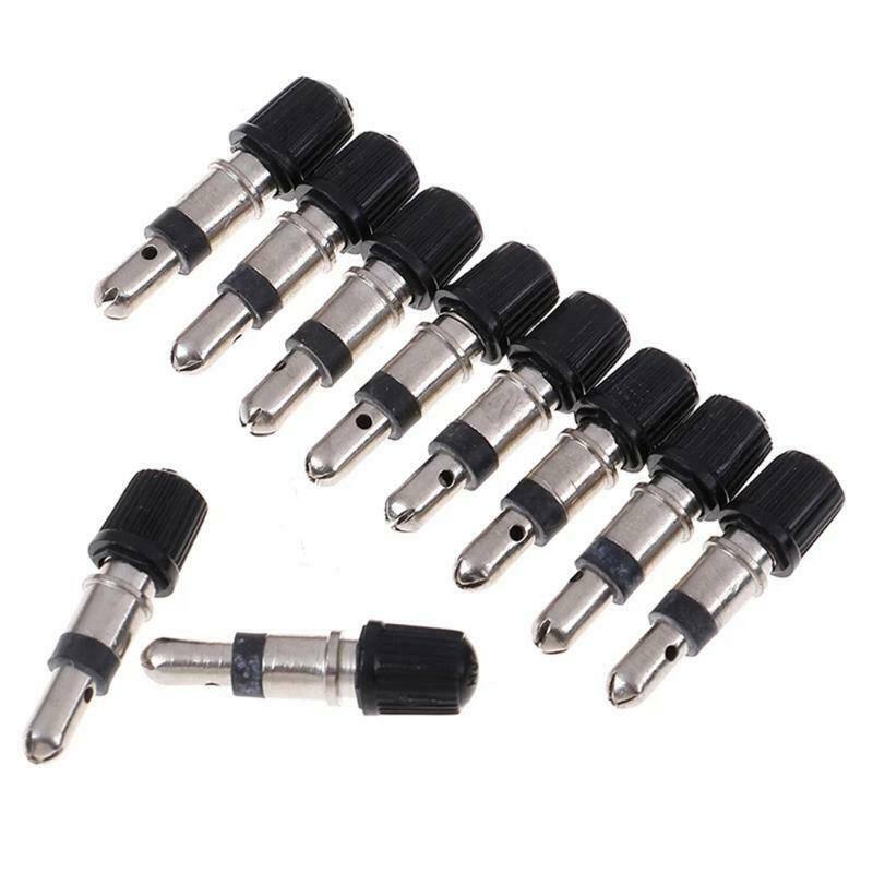 10 Pieces Bicycle Airtight Core Bicycle Nozzle Detachable German Removable Core