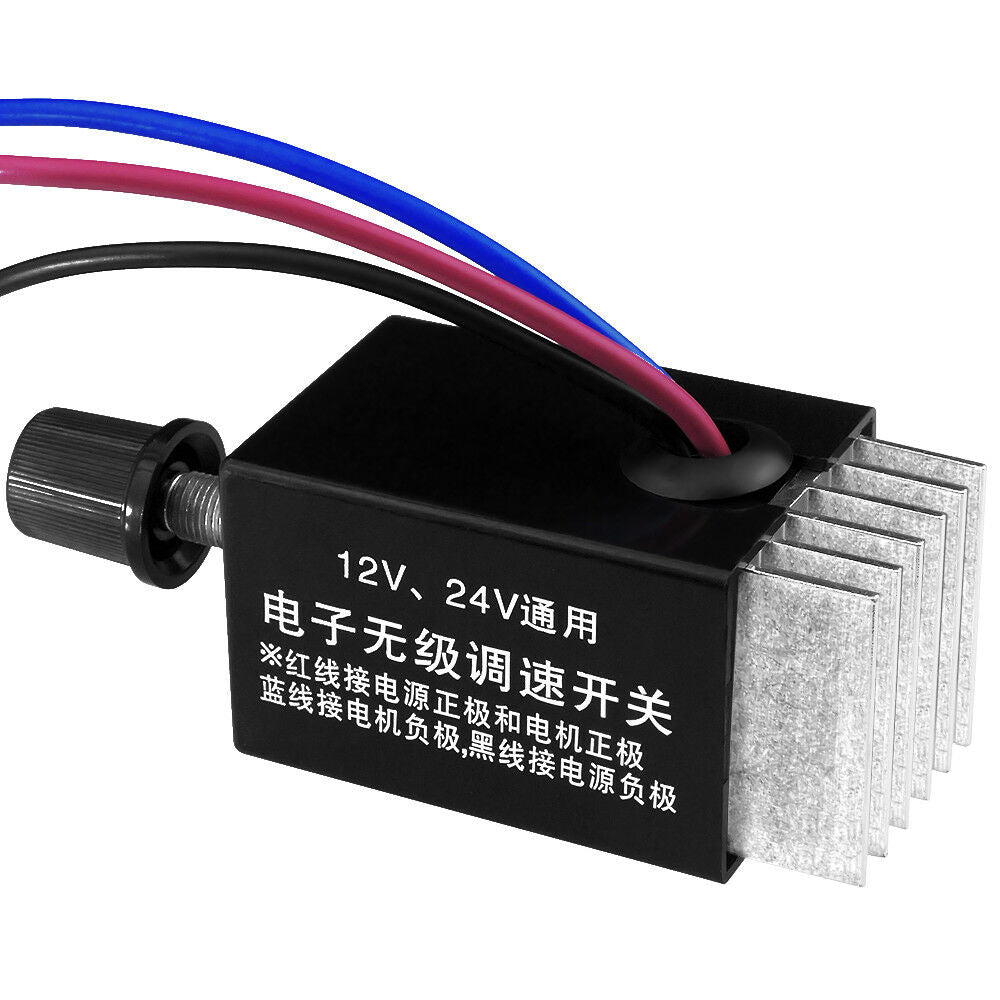 Car Truck Fan Heater Control Defroster DC 12V 24V Motor Speed Controller Switch