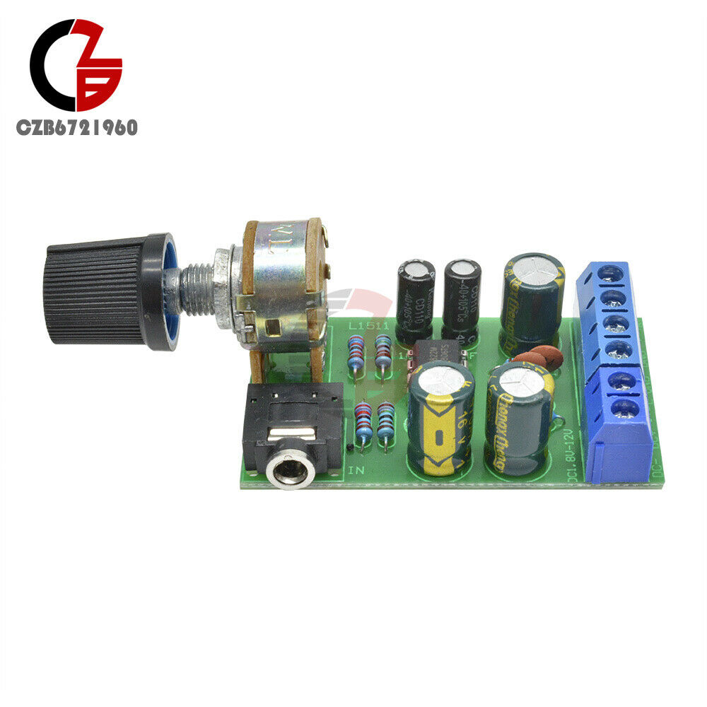 Portable DC 1.8-12V TDA2822M Amplifier 2.0 Channel Stereo Audio Amp Board Module