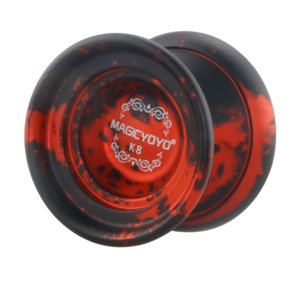 K8 Unresponsive Professional Aluminum Alloy Yo-yo Ball with Durable String - Red