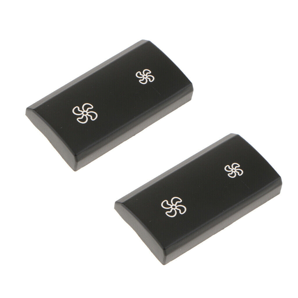 Pair Air Volume Air Conditioning Fan Switch Button Cover For BMW X5 X6 E70