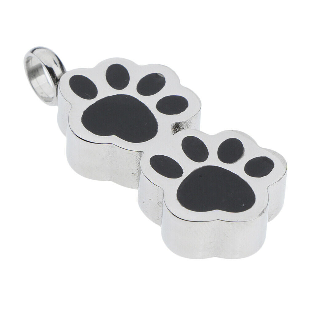 Bear paw shape pendant Cremation stainless steel pendant