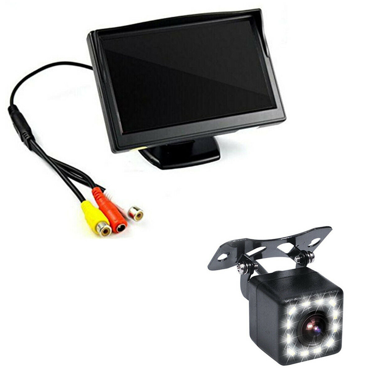 Parking monitoring 5'' LCD Rear View Monitor Screen & Backup Camera Night View