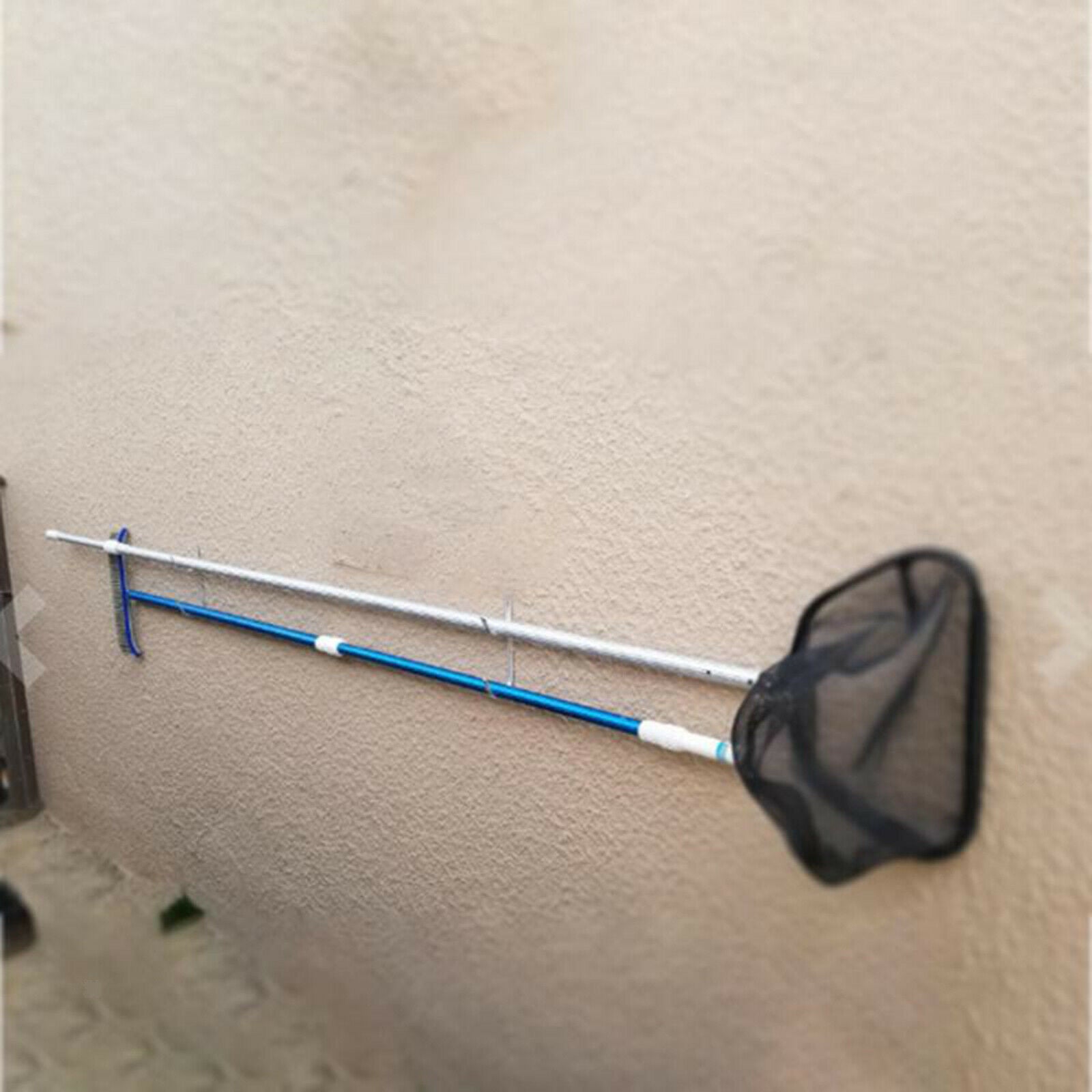 2pcs Telescoping Pole Hook Storage Rack Skimmers Brushes Hanger Garden Tools