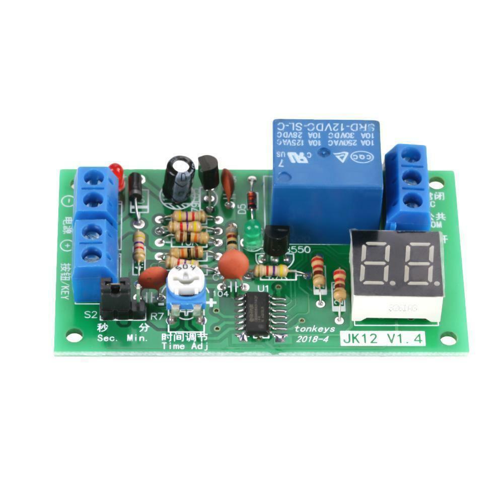 Dc 12V Affichage LED Rebours de Distribution Minuteur Retard Tours ArrÃªt Relais