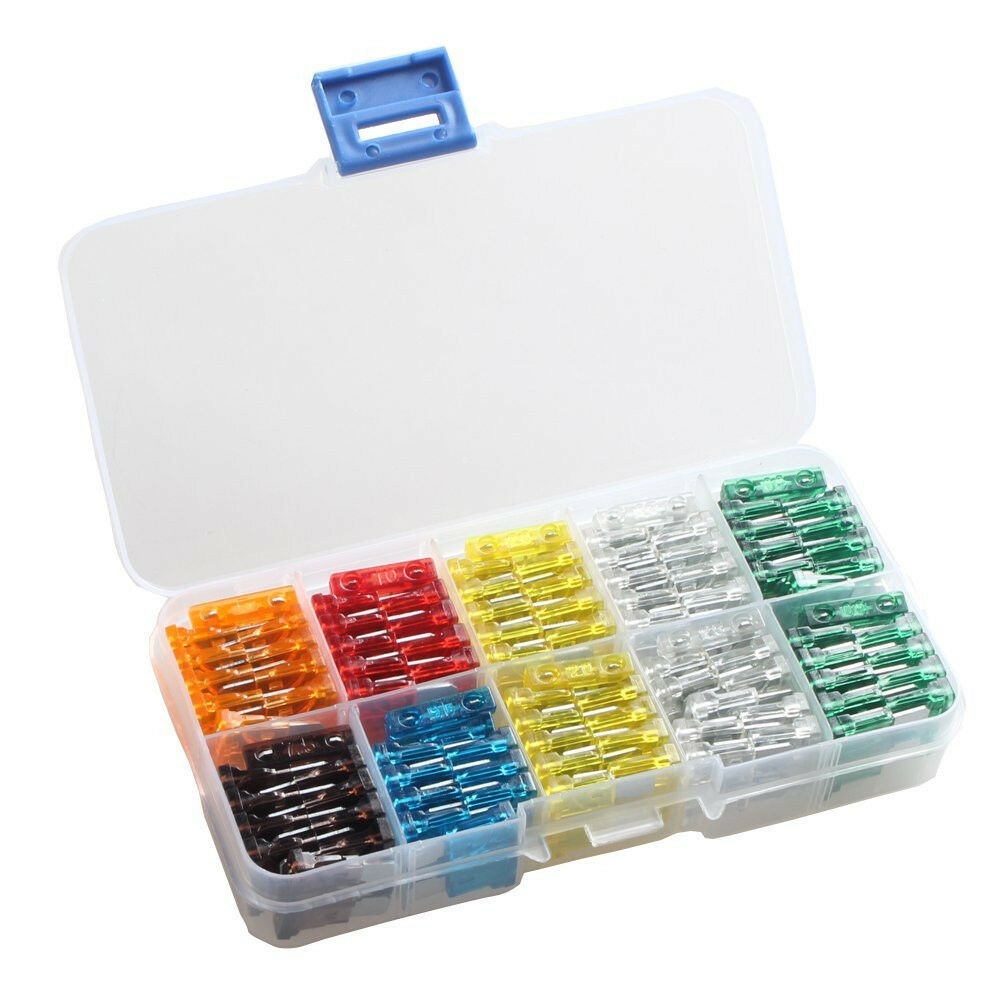 100 pcs Assorted Car Truck Medium Standard Fuse 5A 7.5A 10A 15A 20A 25A 30A Amp