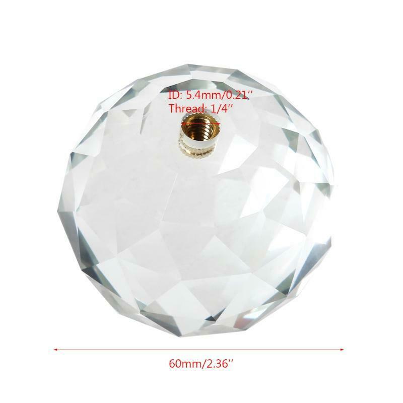 Clear crystal Ball Prism Sun Shine Catcher Rainbow Pendants Maker 1/4 in Thread